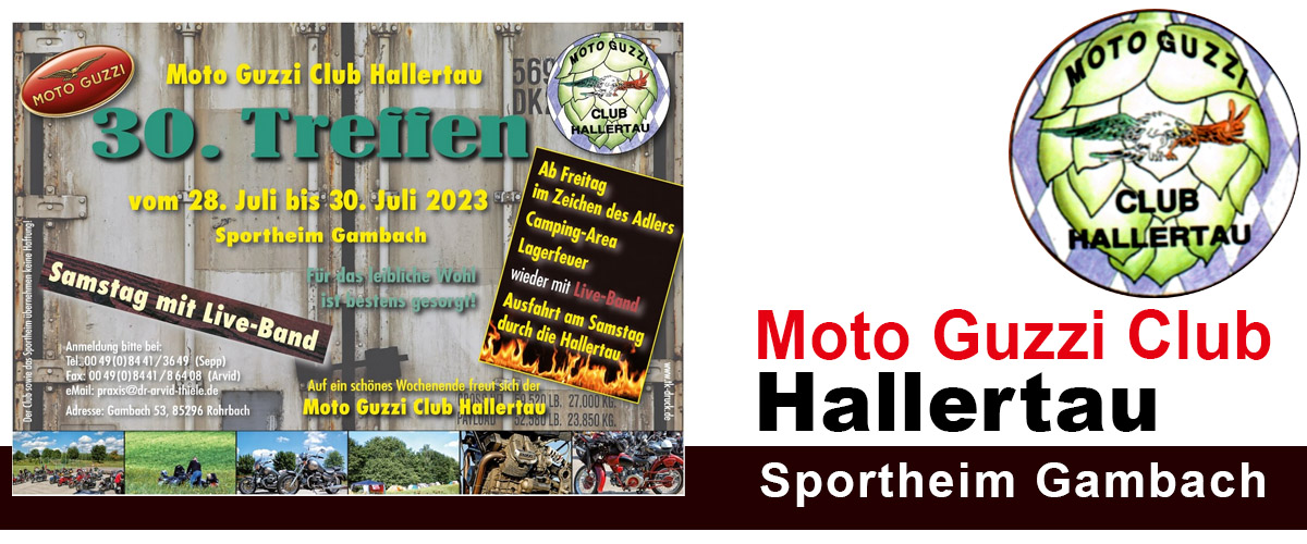 You are currently viewing Moto Guzzi Club Hallertau 29. bis 31. Juli 2022